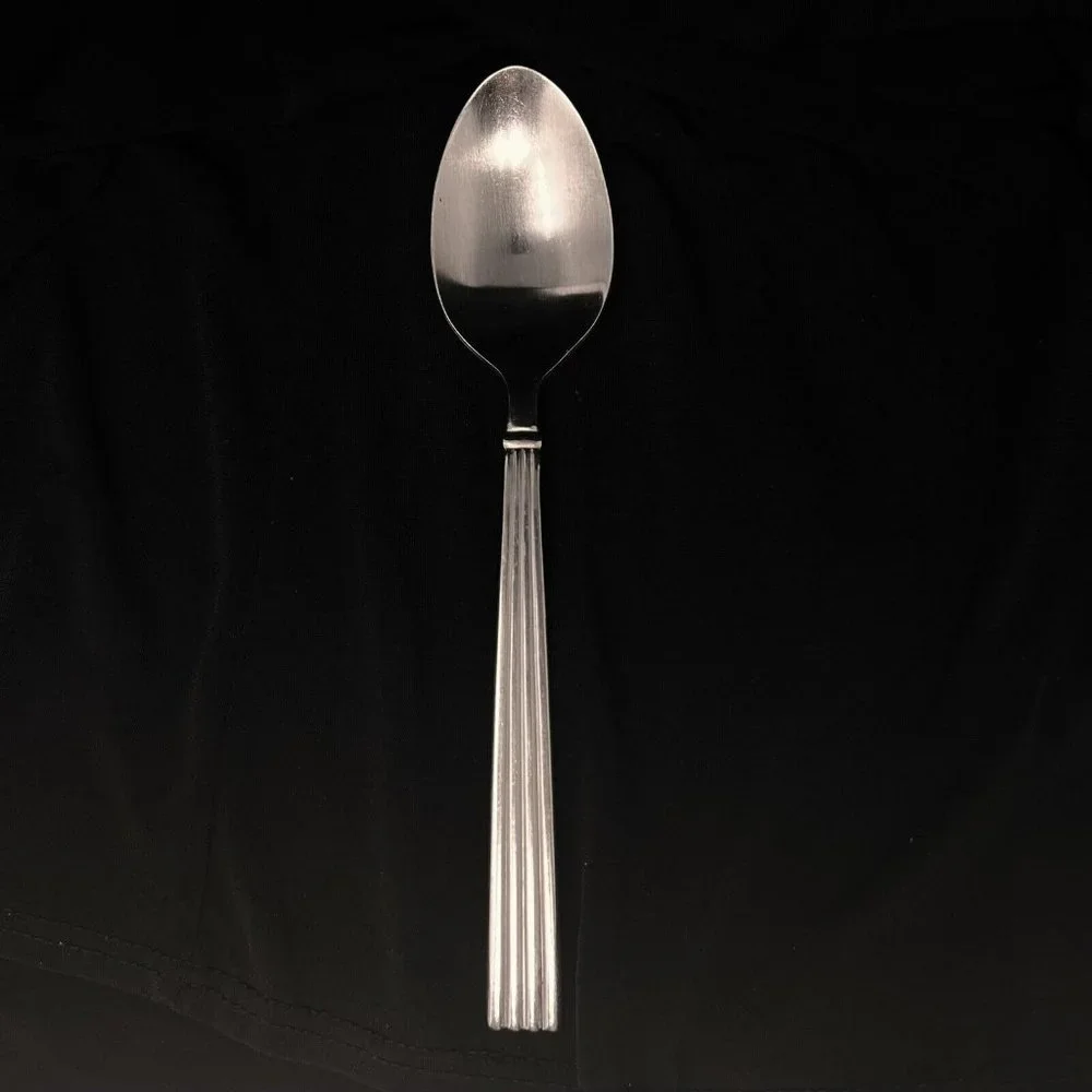 Cambridge Flatware Stainless Ribbed Ridges‎ Soup Spoon Set of 10